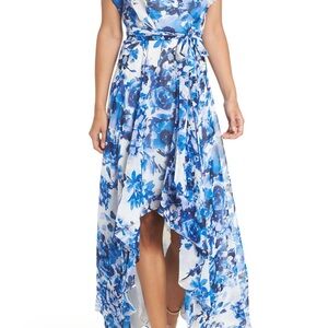Floral Blue Maxi Dress